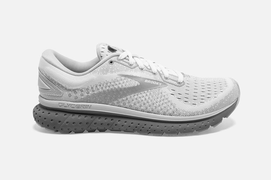 Παπούτσια Για Τρέξιμο Brooks Glycerin 18 Γυναικεια Ασπρα GR361402